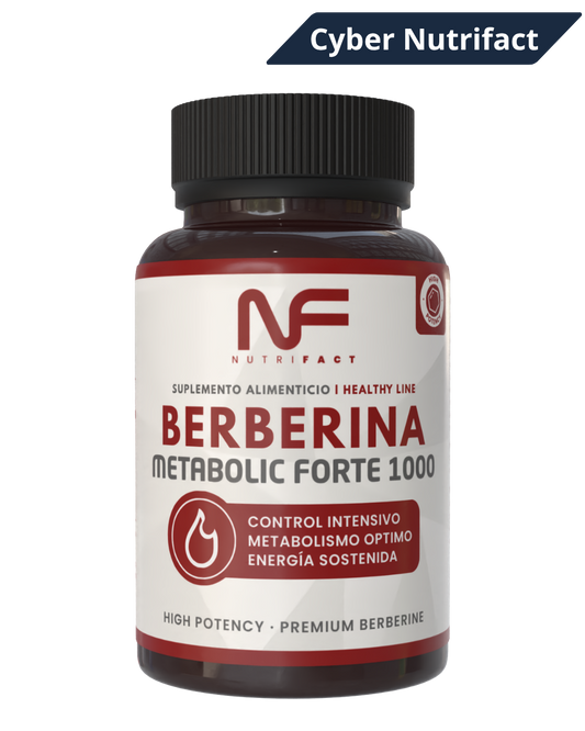 Berberina Forte 1000 Metabolismo y Glucosa Estable l 120 Cáps
