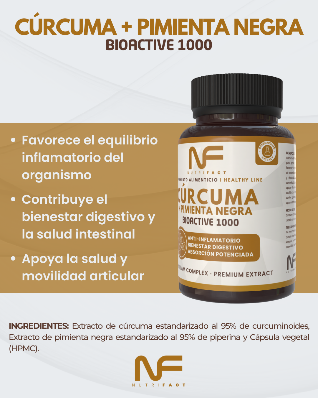 Cúrcuma + Pimienta Negra BIOACTIVE 1000