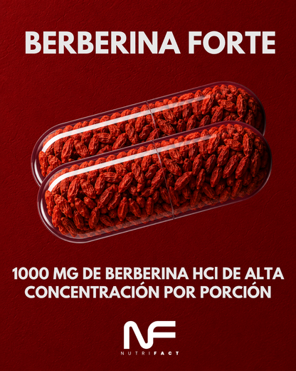 Berberina Forte 1000 Metabolismo y Glucosa Estable l 120 Cáps