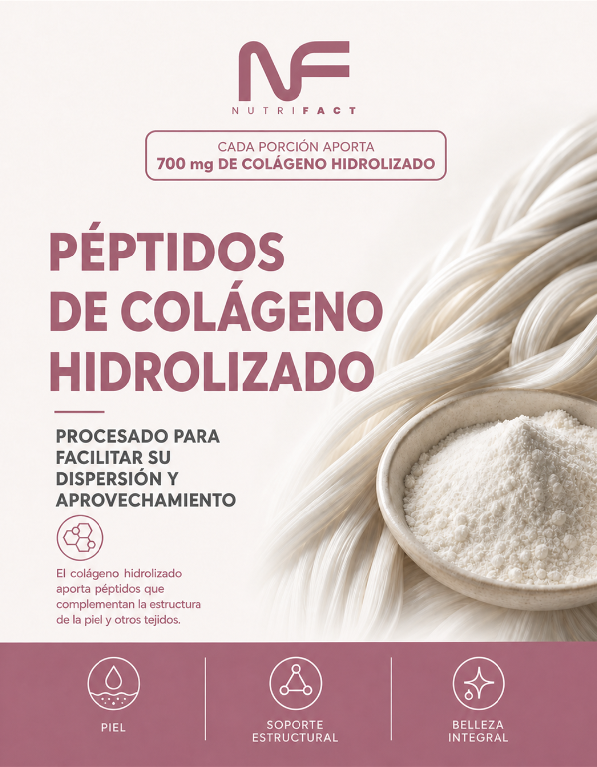 Péptidos de Colágeno 5 en 1 l 120 Cáps