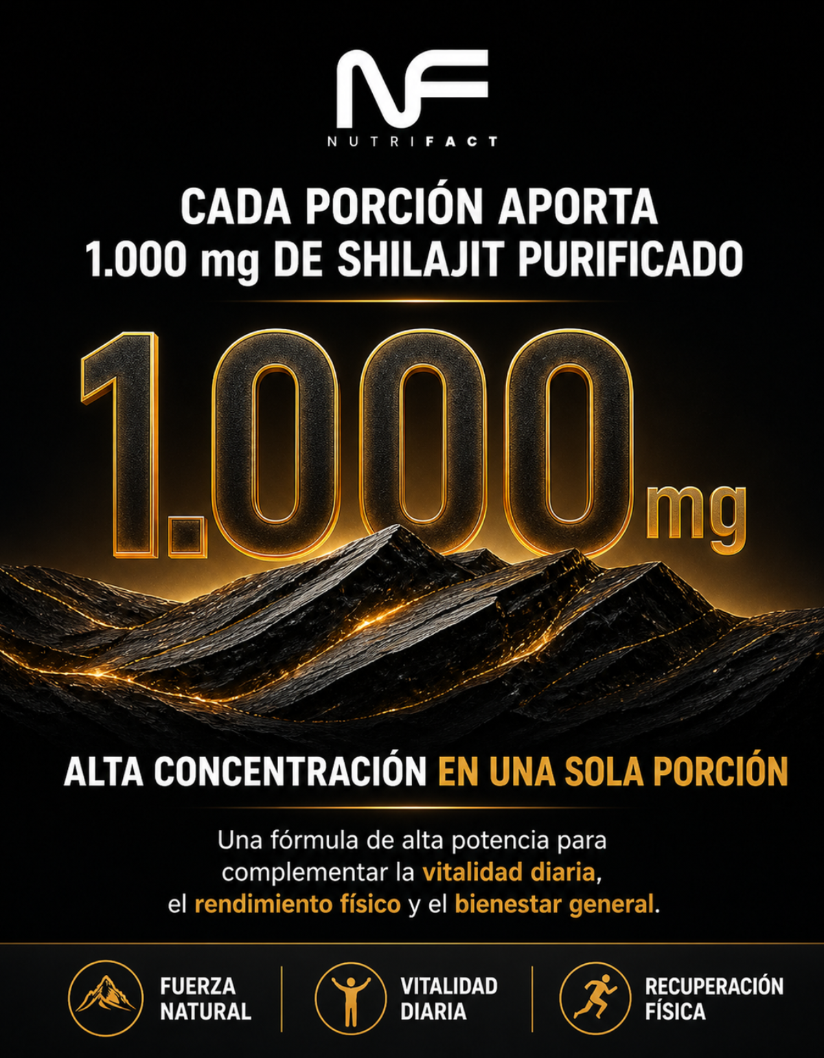 Shilajit 1000mg l 120 Cáps