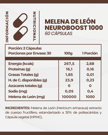 Melena de León NEUROBOOST 1000