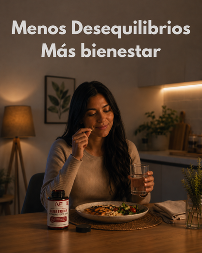 Berberina Forte 1000 Metabolismo y Glucosa Estable l 120 Cáps