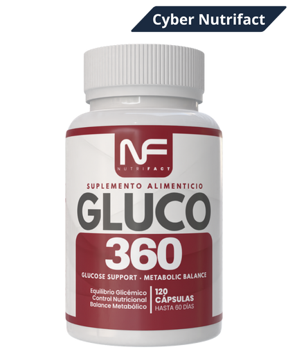 GLUCO 360 l Fórmula Metabólica l 120 Cáps