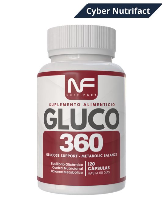 GLUCO 360 l Fórmula Metabólica l 120 Cáps